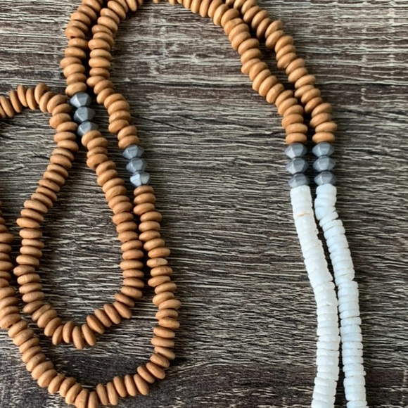 Beautiful BUDDHA NECKLACE BROWN WHITE GRAY by ICON Unisex - Picture 5 of 7